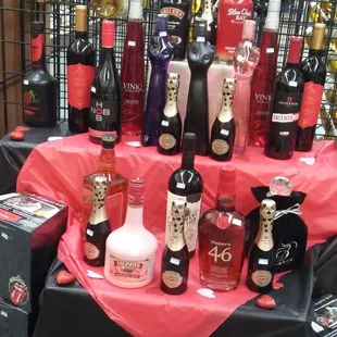 a display of country liquor