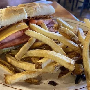 Country Club Hoagie and fries