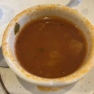 Cabbage soup! Not as good as my own but still pretty darn yummy