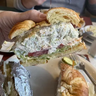 Look at how much chicken salad is in there!