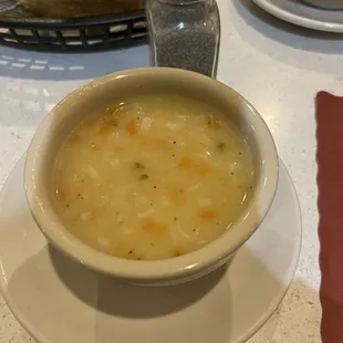 Chicken rice soup, one of my favs