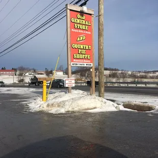 sign for general store
