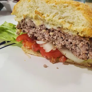 Juicy cheeseburger