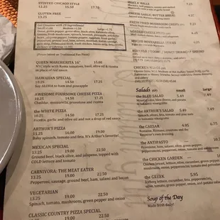 Menu is huge!