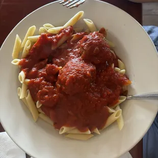 Pasta with Marinara or Meat Sauce Pasta with Marinara or Meat Sauce