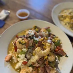 Shrimp &amp; Grits + Bacon