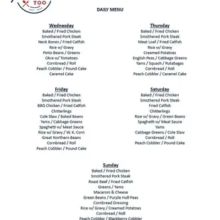 the menu for the country platter too