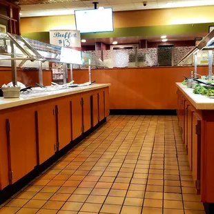 Hot Food Buffet Area