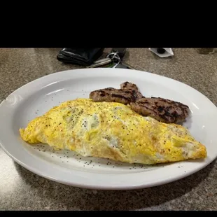 Cheesesteak omelette