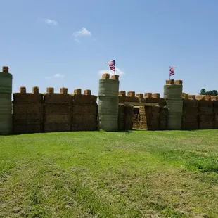 Giant Hay Bale Castle