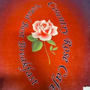 a rose on a red background