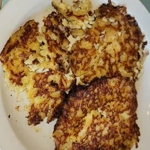 Their idea of German Pancakes. They're pancakes with hashbrowns mixed in.