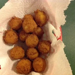 Complimentary hush puppies, very good