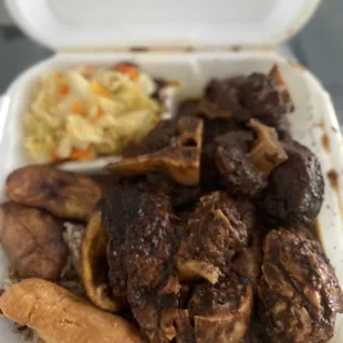 Oxtails and Jerk chicken