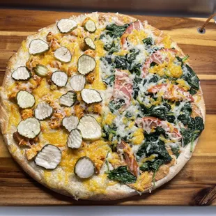 1/2 Vegan Mother Clucker 1/2 Vegan Spinach Devonshire