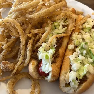 Hot Dogs and Onion Rings