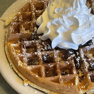 Sticky bun waffle