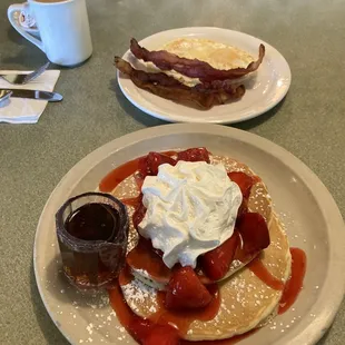 Strawberry pancakes