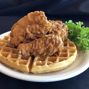 waffles, food