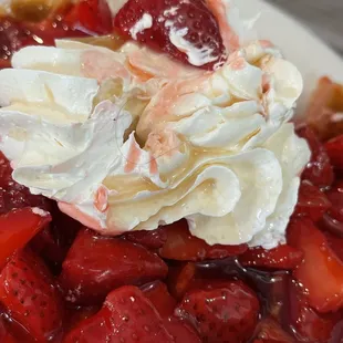strawberries and whipped cream