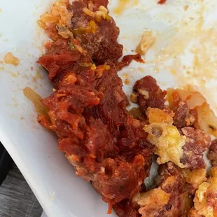 Chorizo on The Border plate