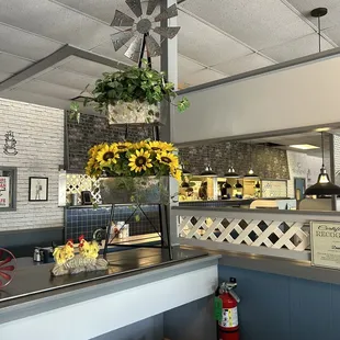 a view of the kitchen