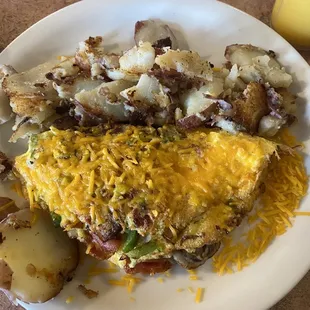 Omelette with potatoes