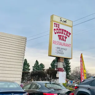 Sign out front