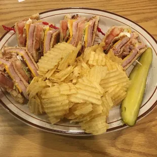 Check out this awesome Club Sandwich at Country and Western.
