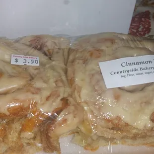 Cinnamon Rolls! Dah~lish!  The car was pretty warm and kinda melted the frosting. Still worth it though!