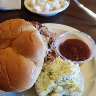 Pulled pork with Mac and cheese