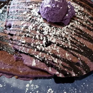 Ube pancake, delish. No butter or syrup needed.