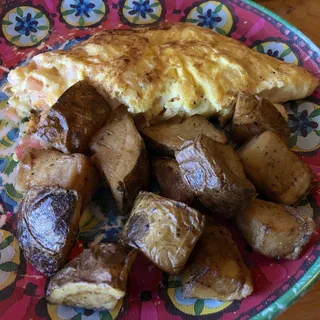 Garlic Shrimp Omelet