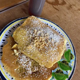 Banana Macadamia Nut Pancakes