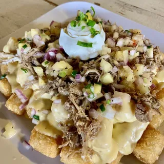 Kalua Pork Tater Tots Nachos