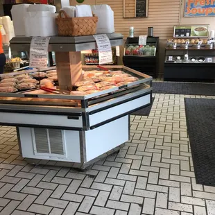 a display of a variety of foods