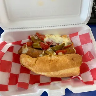 Half hot sausage