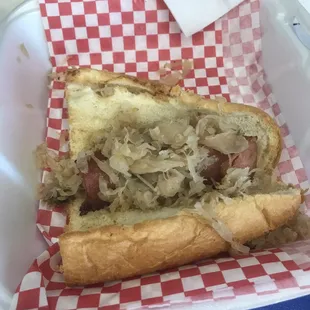 Kielbasa sandwich