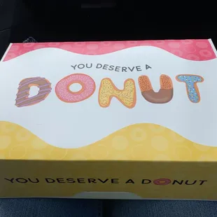 Half dozen donut box ($7)