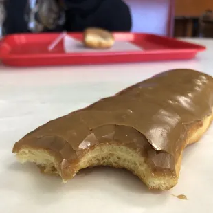 The most perfect maple bar on the planter. For real.