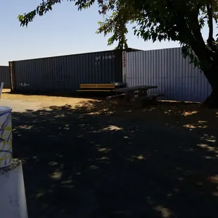 outside
