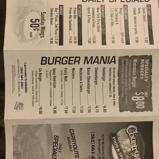 Menu with new phone #