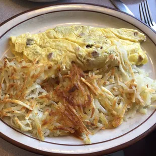 Meat lovers omelette