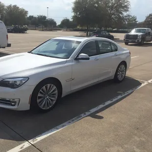 BMW 740I 32k Miles with 6 years extended warranty. 2015 year black interior.