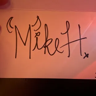 Guess who's table we got