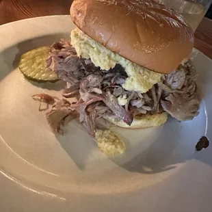 Smoked Pork and Slaw Sandwich