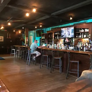 a man sitting at the bar