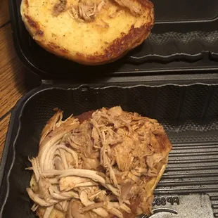 Pulled chicken sandwich