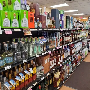 a wide selection of liquor