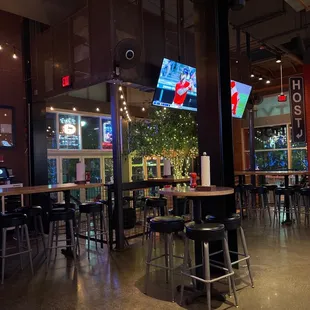 the interior of the restaurant